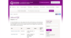 Desktop Screenshot of jobs.cqc.org.uk